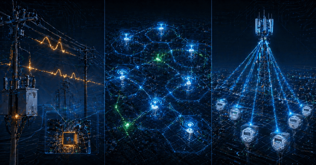 PLC vs RF Mesh vs 4G: Best AMI Communication Technology?